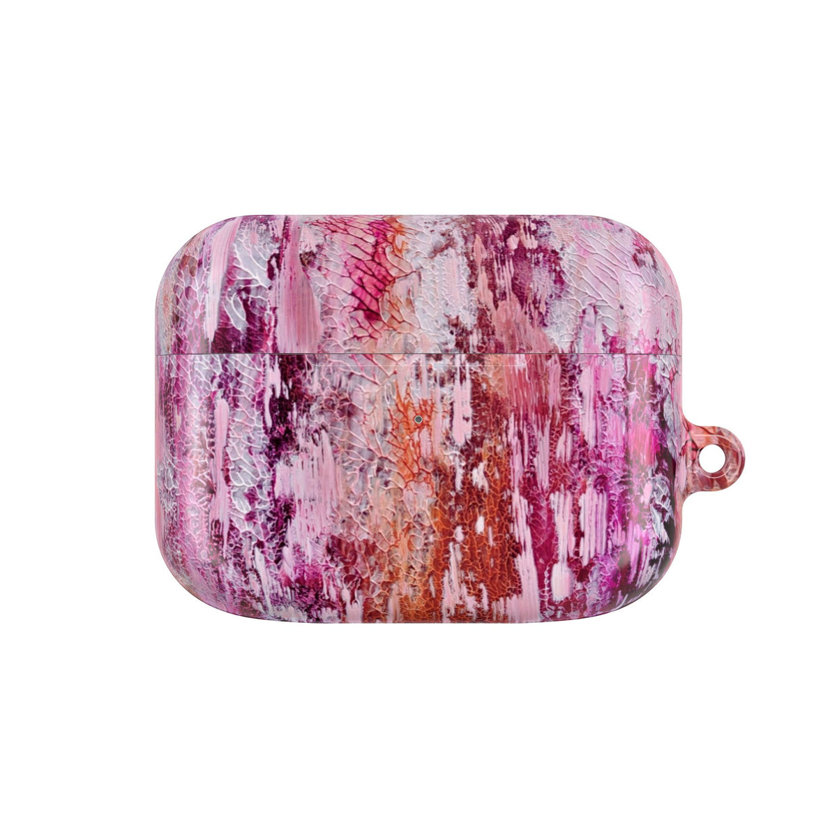 Abstract Pink Marble AirPod Case – Protective Artistic Earbud Cover