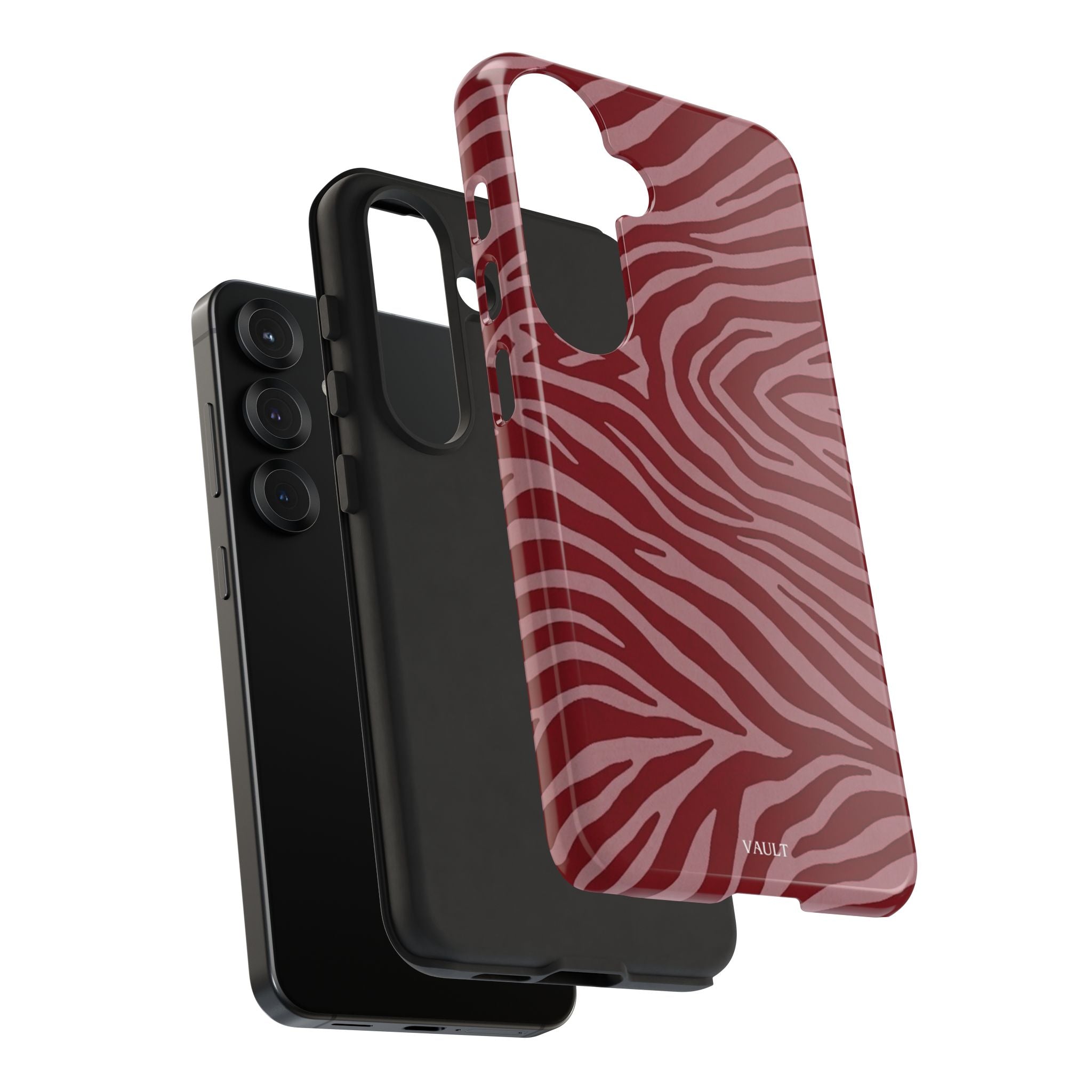 Red Zebra Print Tough Phone Case