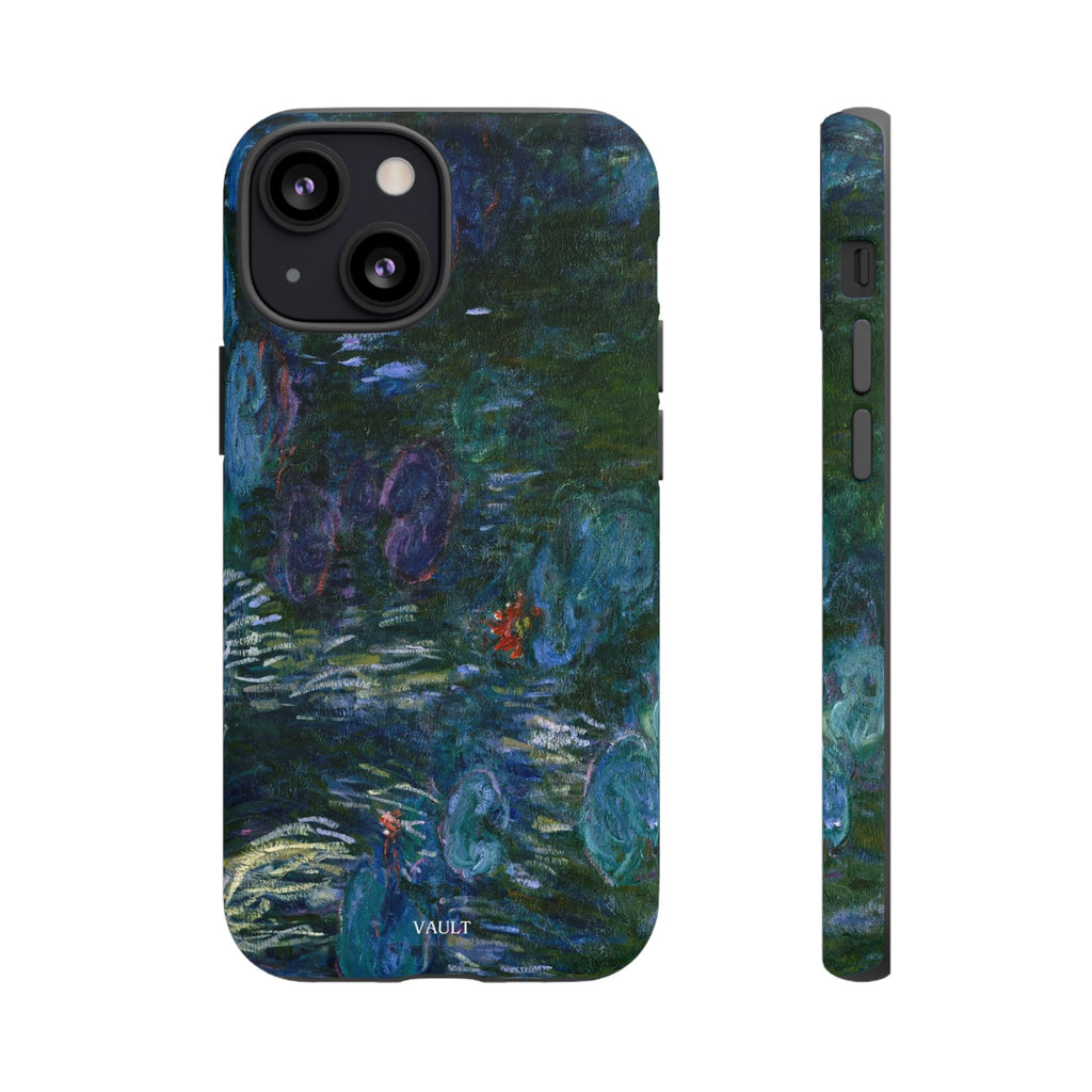 Water Lilies Tough Phone Case — Impressionist Art Protective Cover