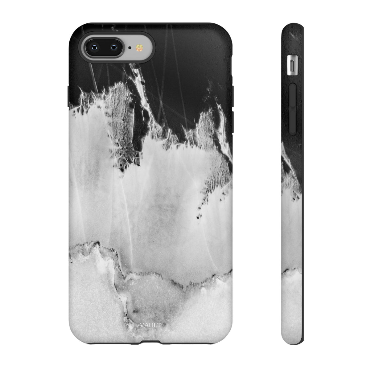 Marble Ink Tough Case — Black & White Abstract Phone Cover