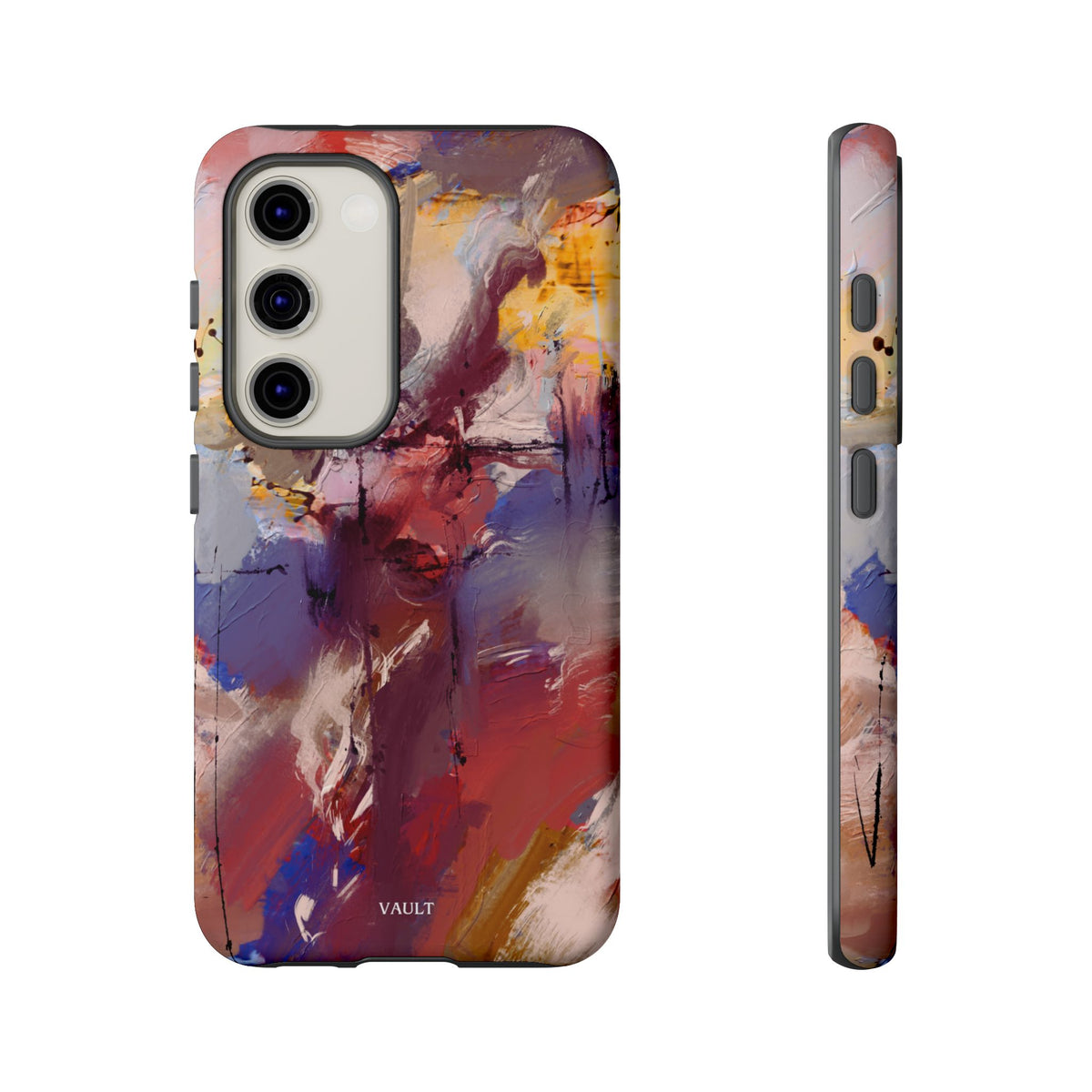 Abstract Brushstroke Tough Phone Case — Colorful Protective iPhone Cover