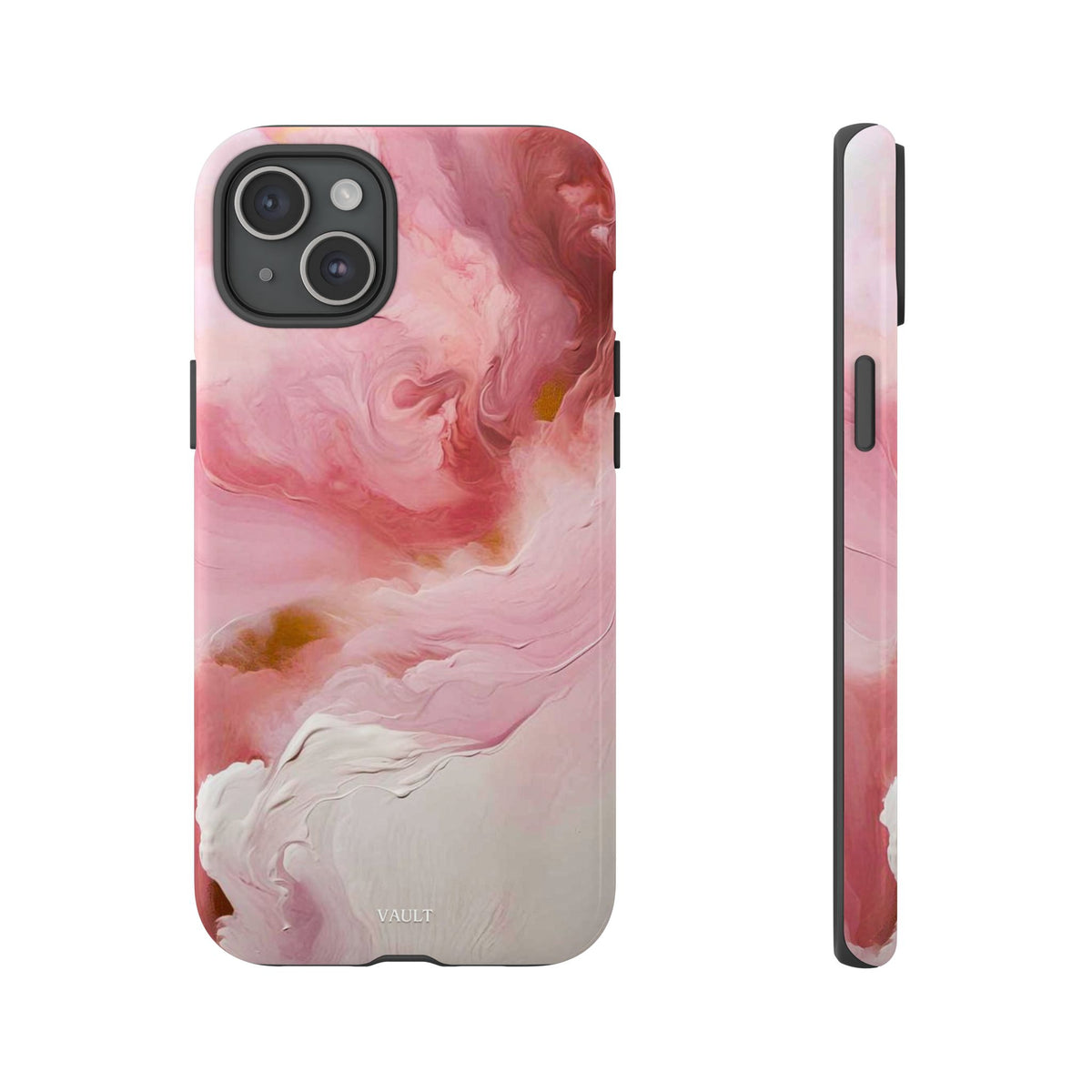 Pink Marble Tough Phone Case — Protective Artistic Phone Cover