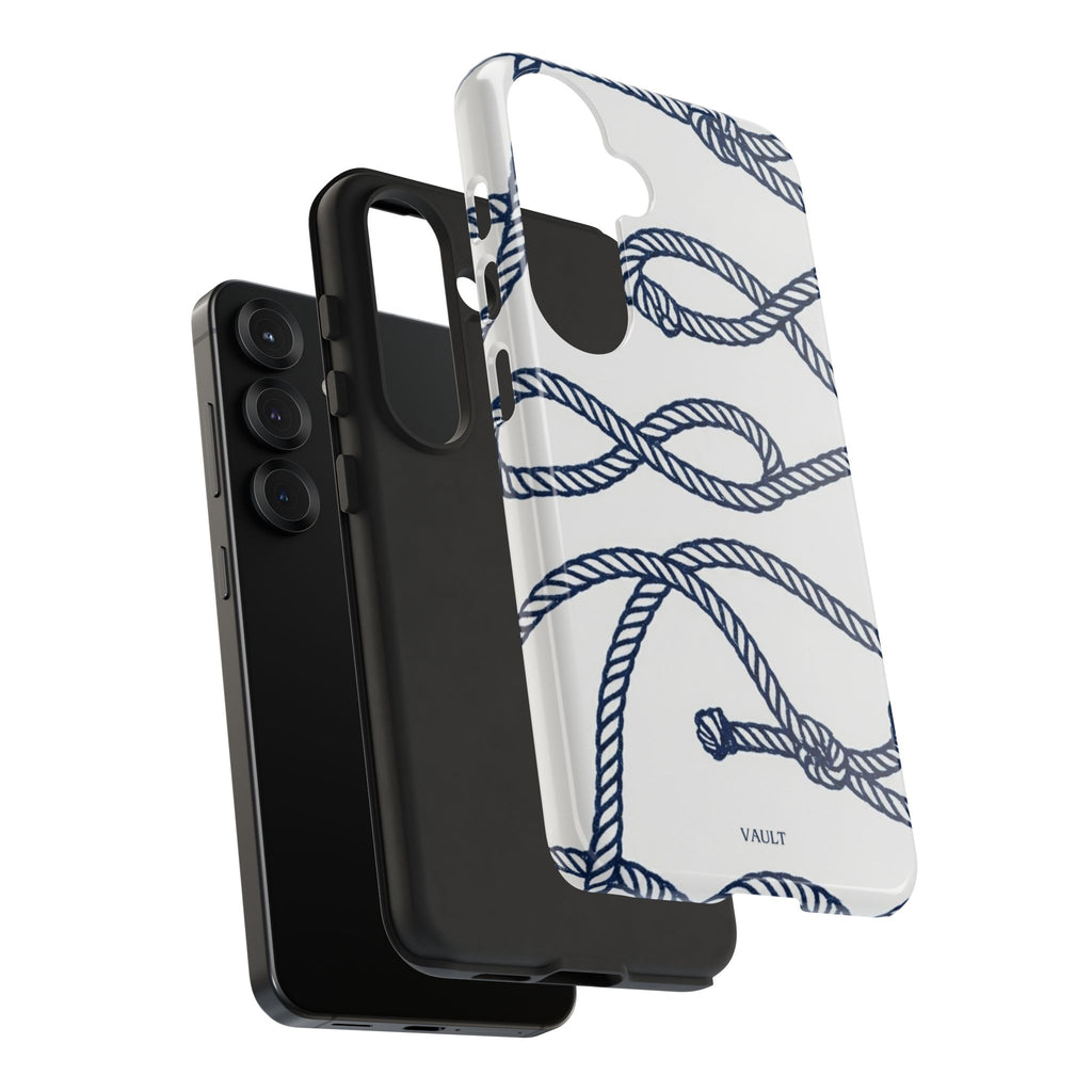 Nautical Rope Tough Case — Protective Phone Cover with Navy Knot Design