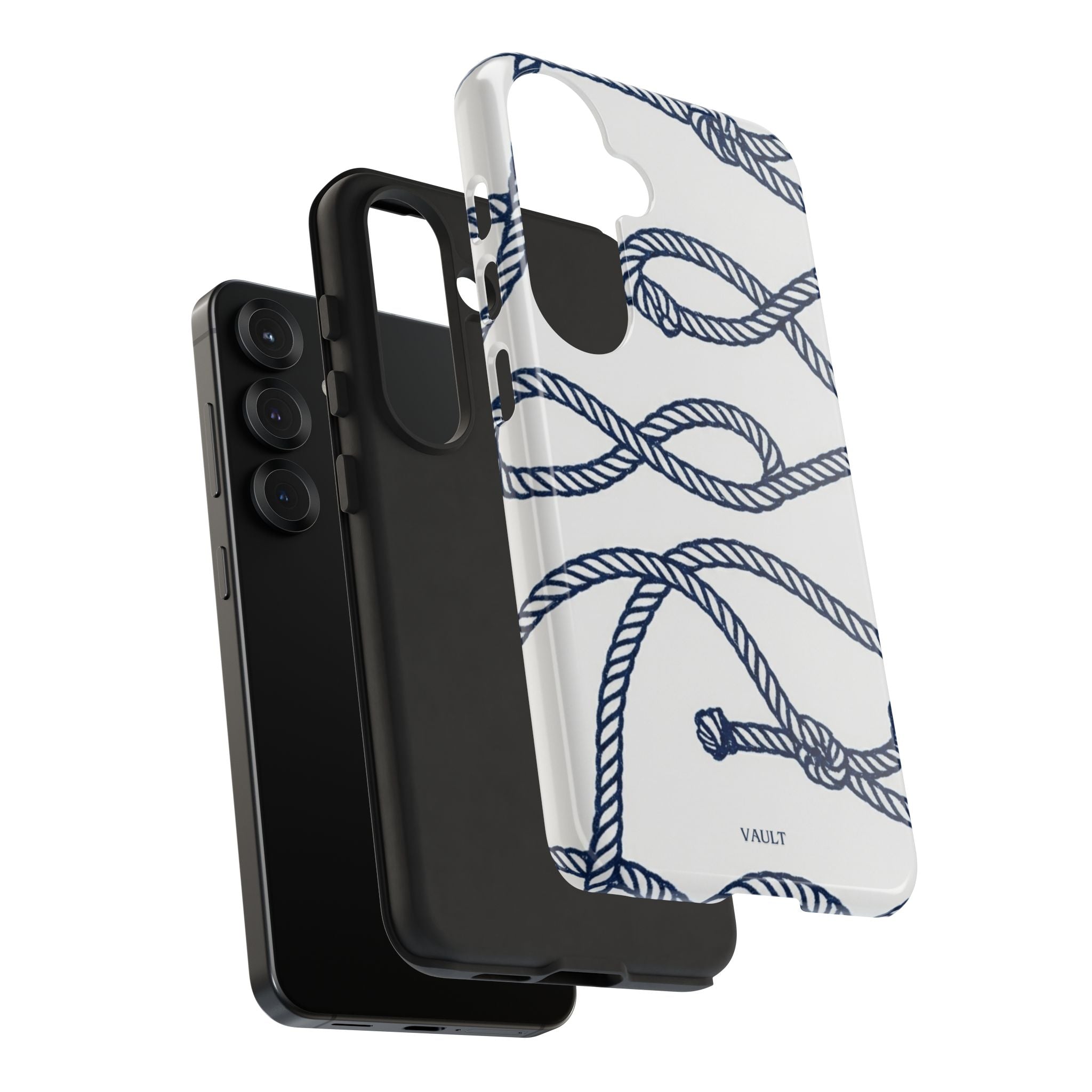 Nautical Rope Tough Case — Protective Phone Cover with Navy Knot Design