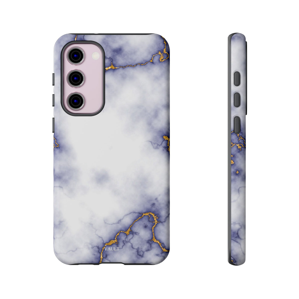 Purple Marble Tough Phone Case with Gold Veins
