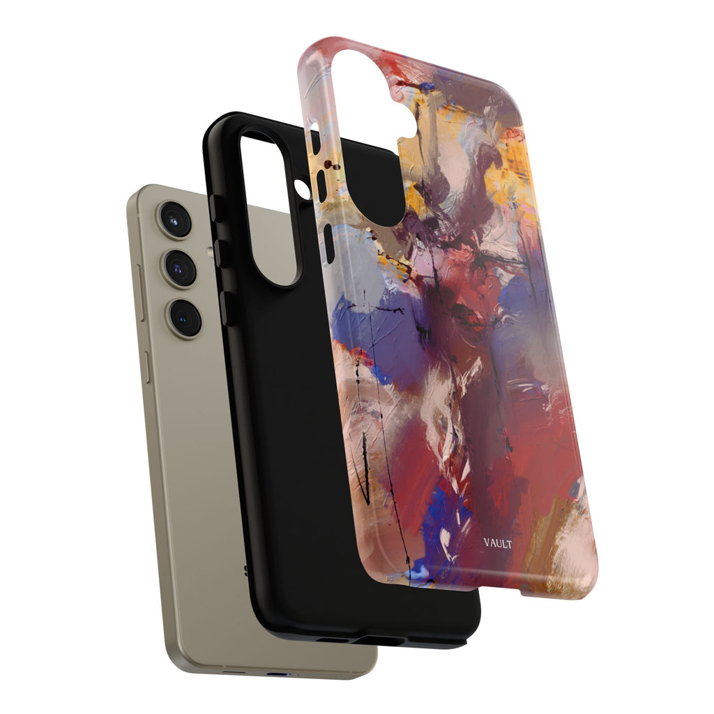 Abstract Brushstroke Tough Phone Case — Colorful Protective iPhone Cover