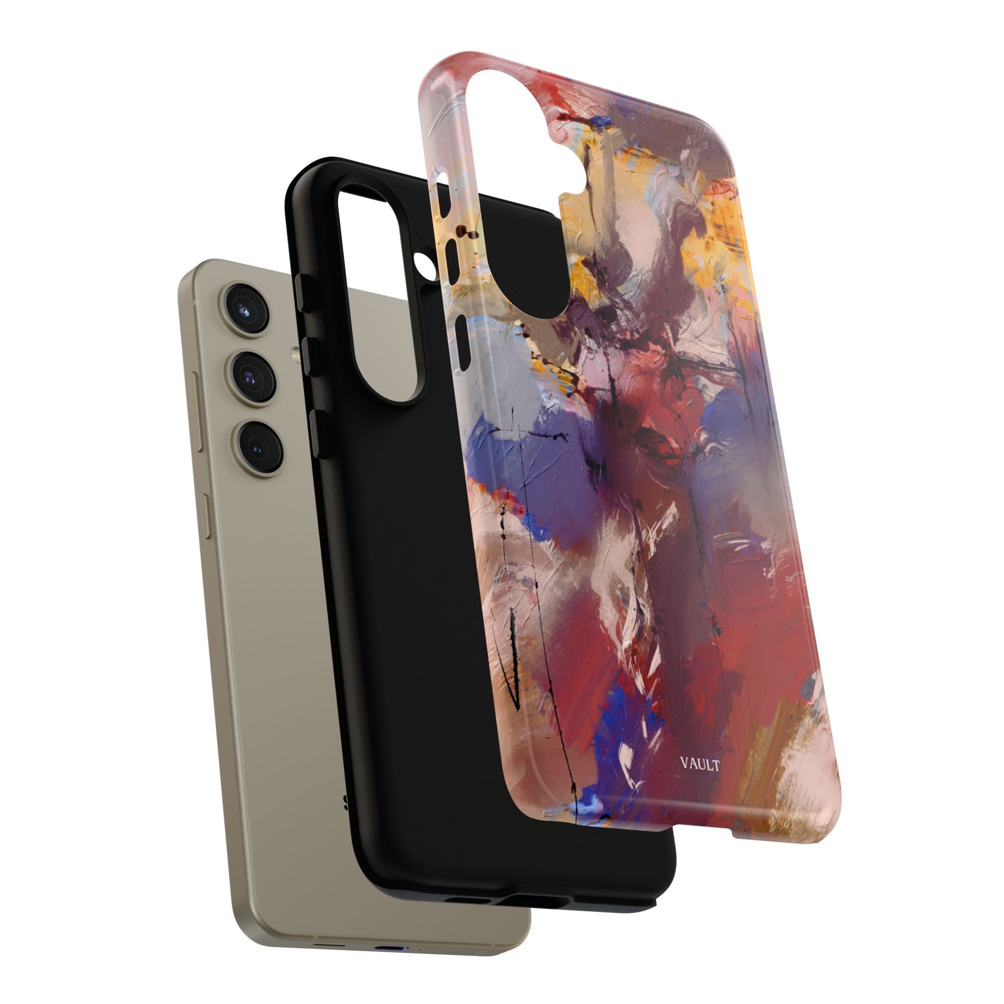 Abstract Brushstroke Tough Phone Case — Colorful Protective iPhone Cover