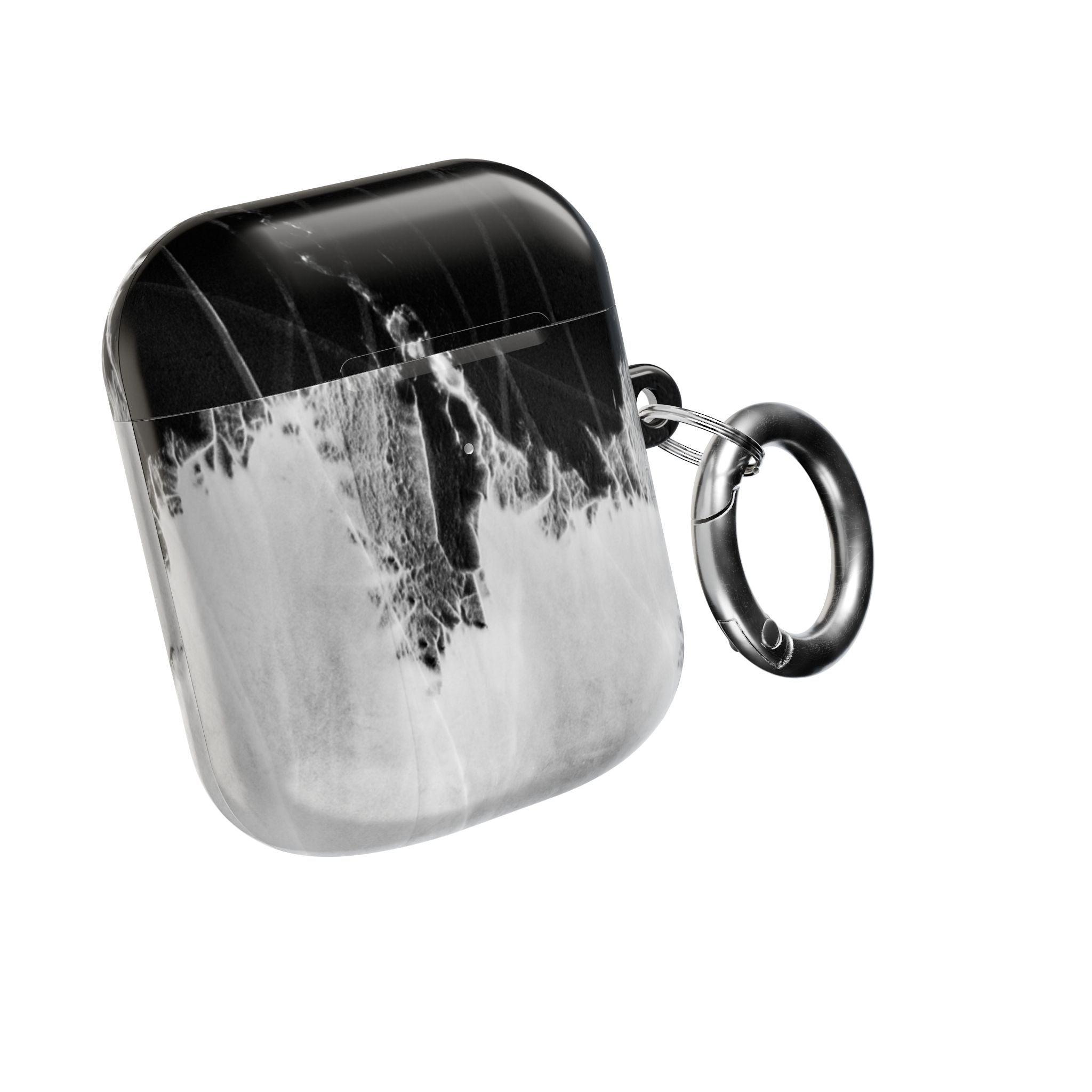 Marble Ink AirPod Case — Black & White Abstract Protective Cover