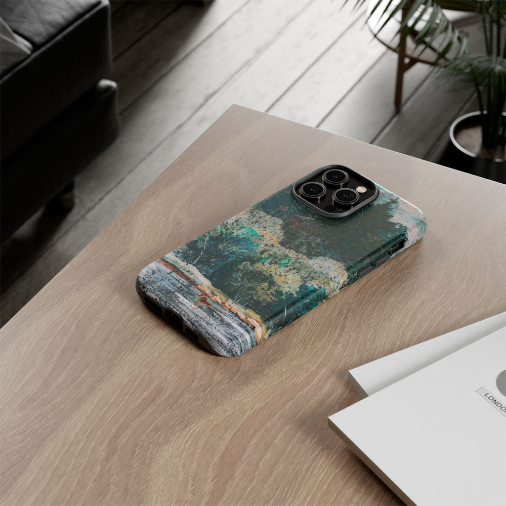 Phone Case - Moody Forest Landscape Protective Tough Case