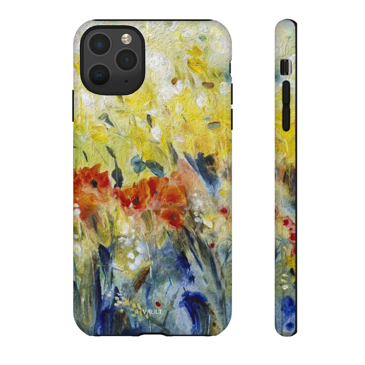 Floral Watercolor Phone Case — Yellow Garden Tough Cases