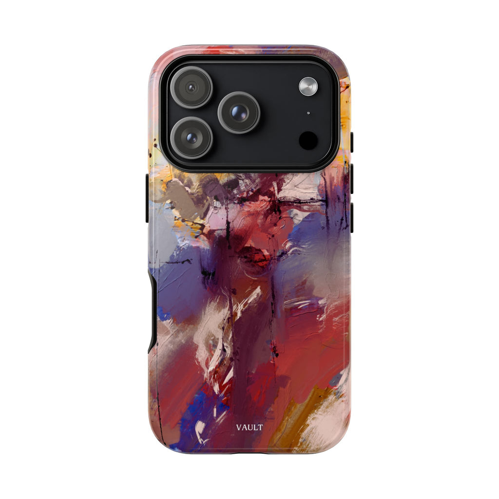 Abstract Brushstroke Tough Phone Case — Colorful Protective iPhone Cover