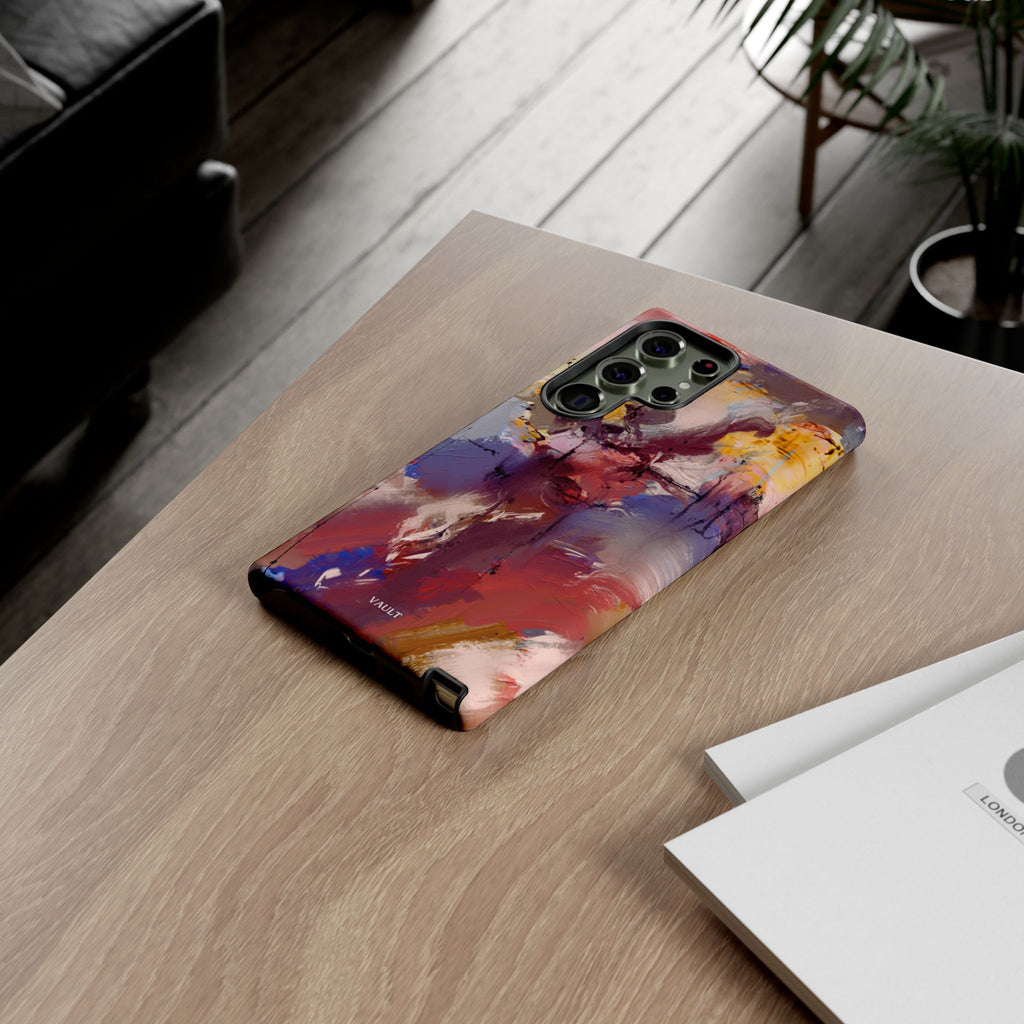 Abstract Brushstroke Tough Phone Case — Colorful Protective iPhone Cover