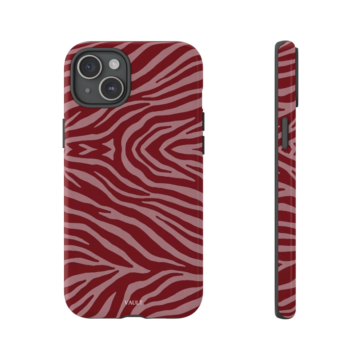 Red Zebra Print Tough Phone Case