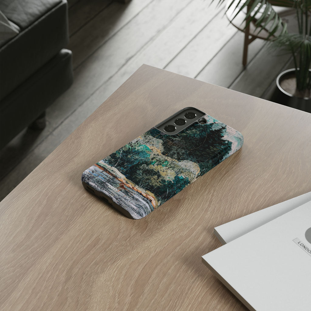 Phone Case - Moody Forest Landscape Protective Tough Case