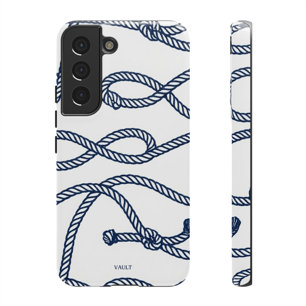 Nautical Rope Tough Case — Protective Phone Cover with Navy Knot Design