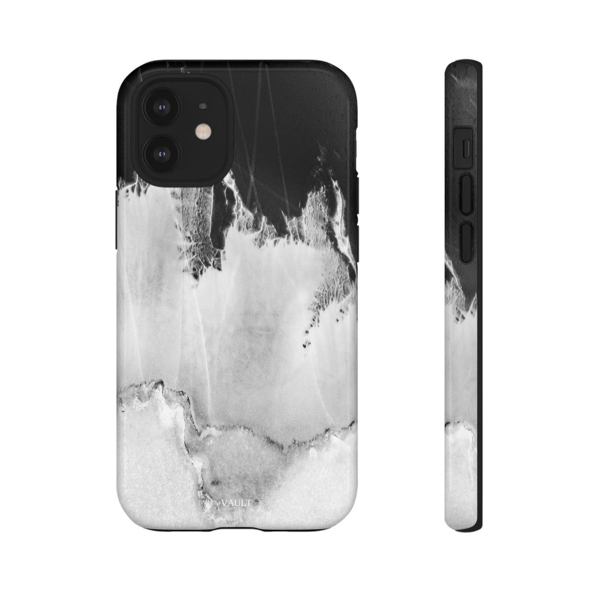 Marble Ink Tough Case — Black & White Abstract Phone Cover