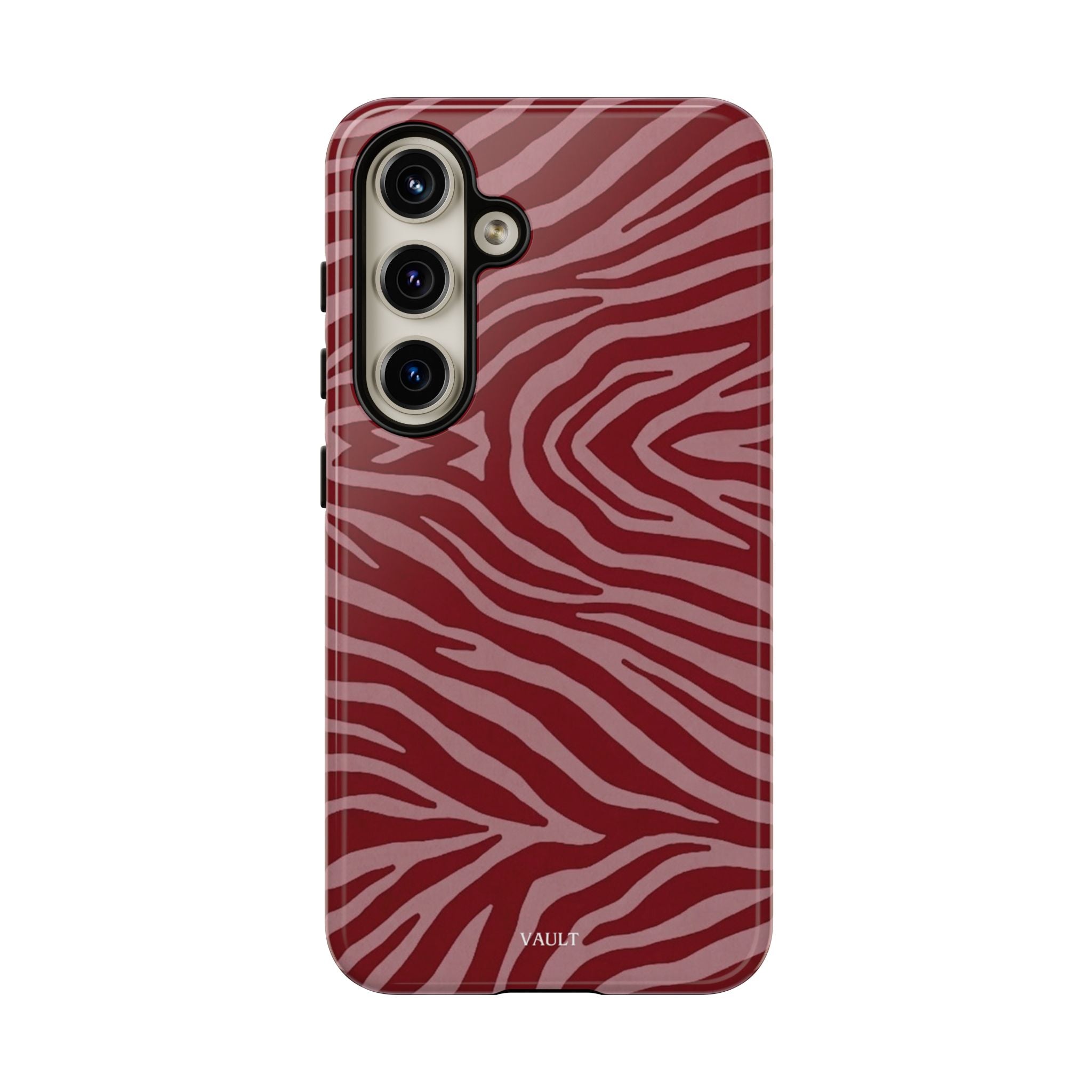 Red Zebra Print Tough Phone Case