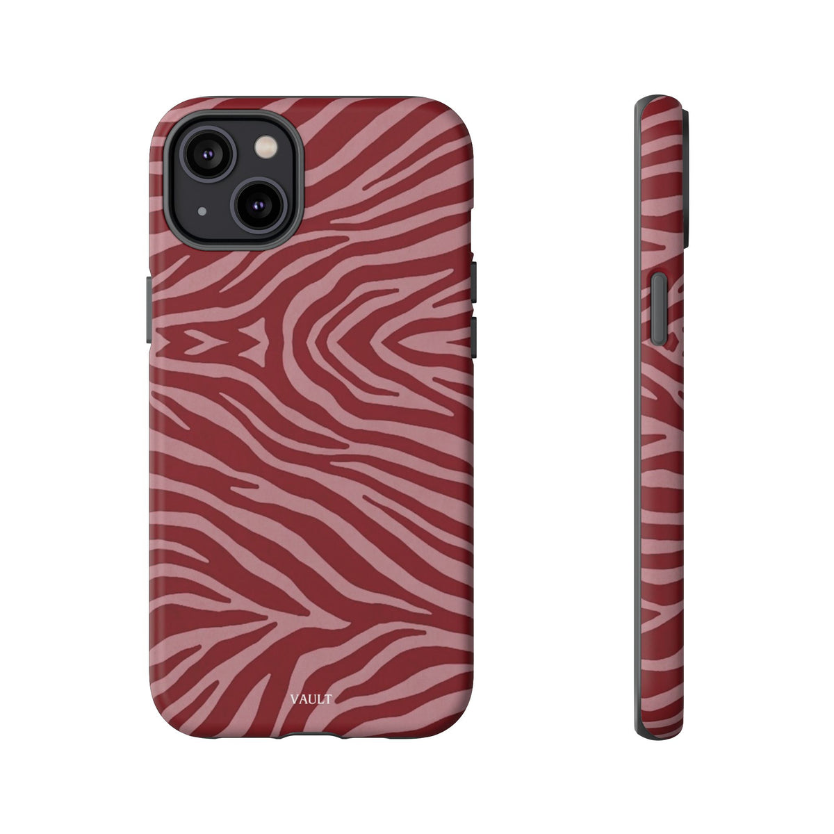 Red Zebra Print Tough Phone Case