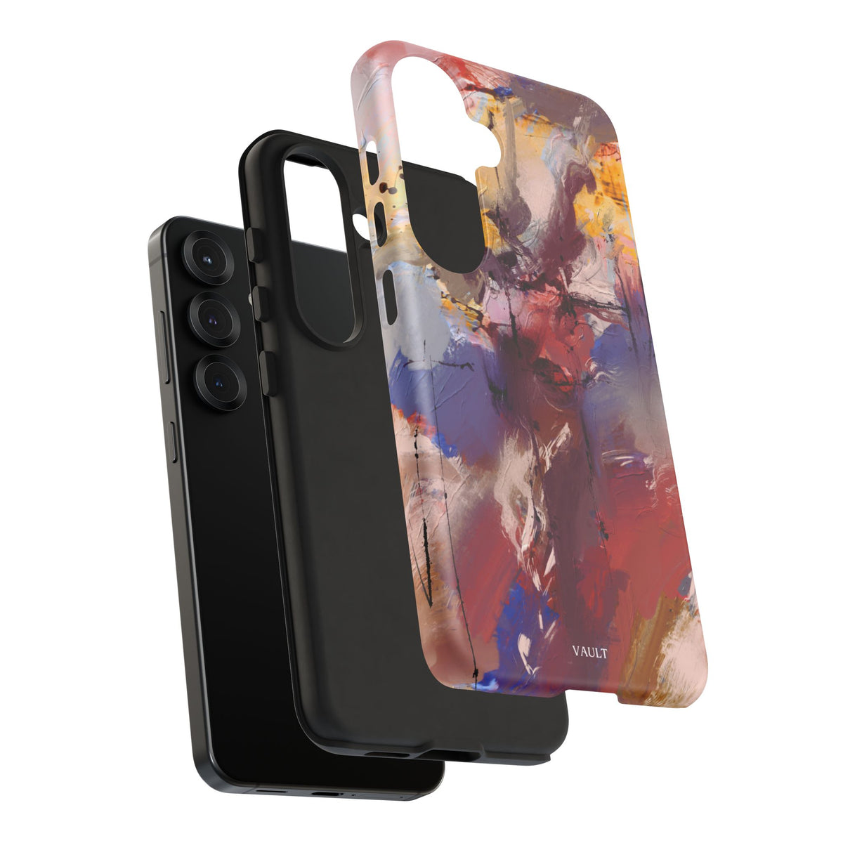 Abstract Brushstroke Tough Phone Case — Colorful Protective iPhone Cover
