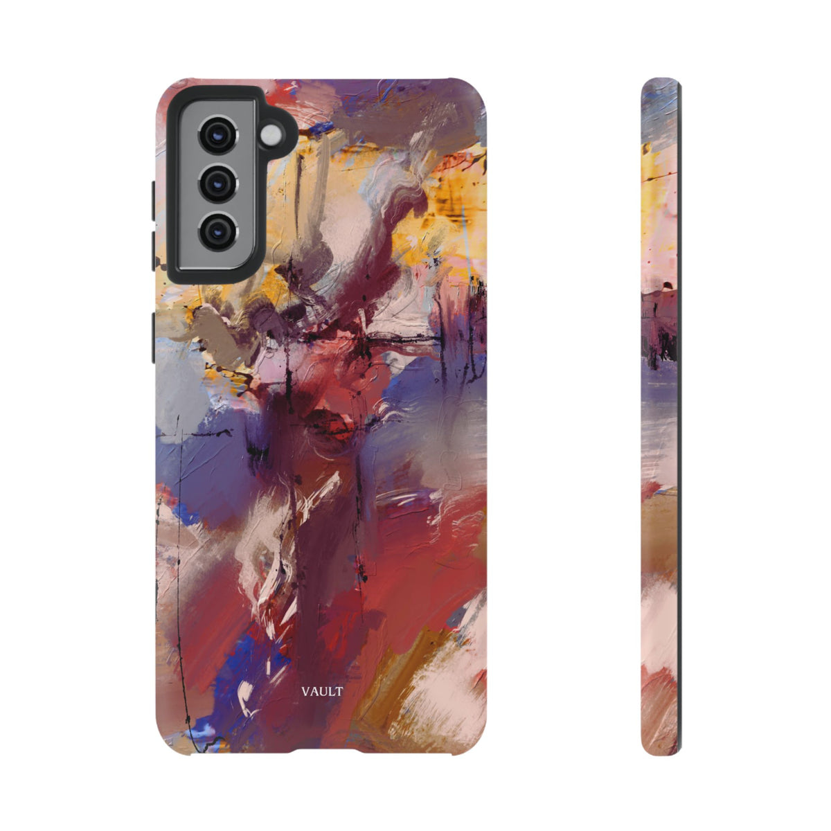 Abstract Brushstroke Tough Phone Case — Colorful Protective iPhone Cover