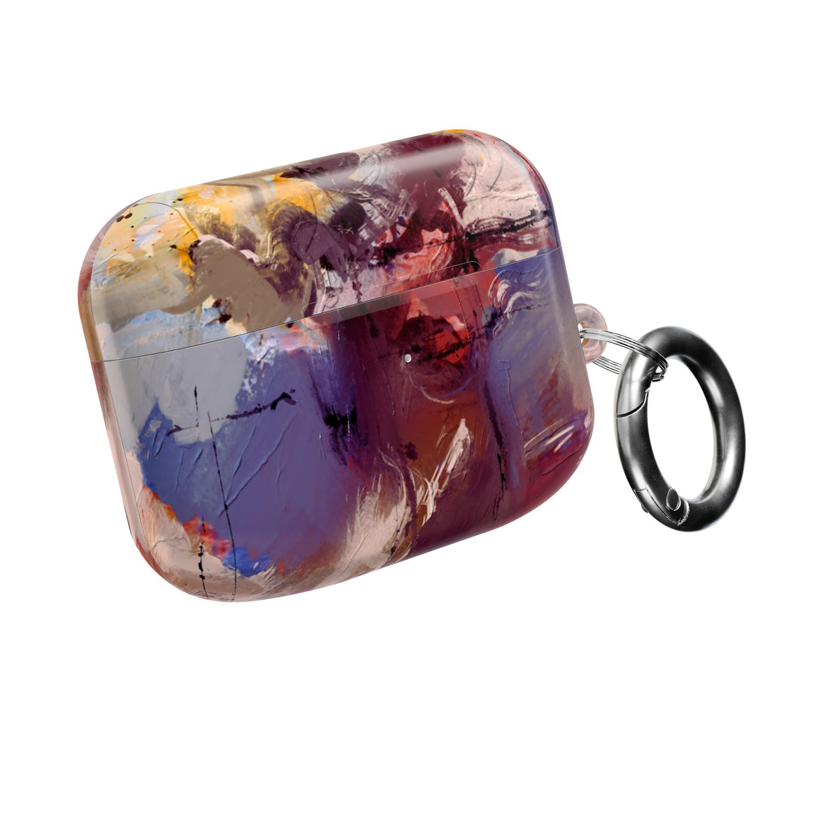 Abstract Paint Splash AirPod Case — Colorful Artistic Protective Cover