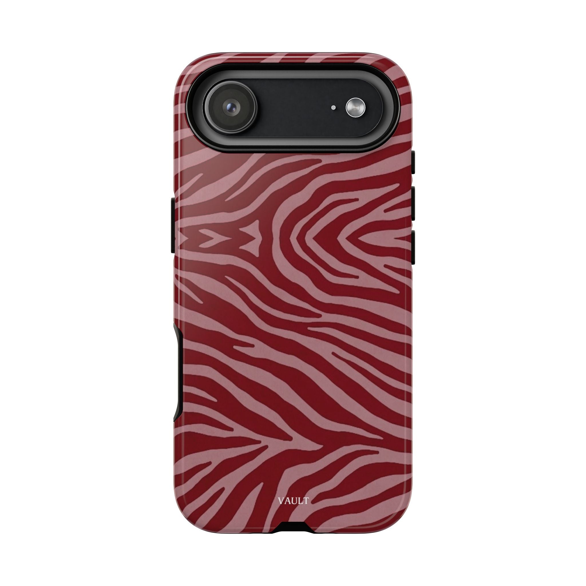 Red Zebra Print Tough Phone Case