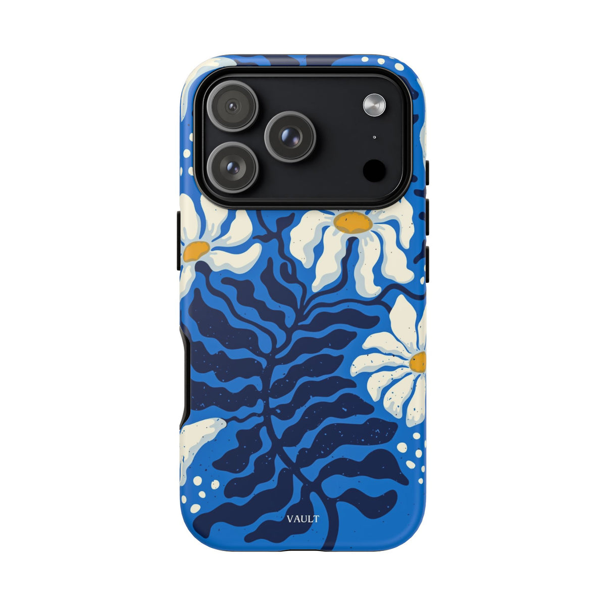 Blue Daisy Tough Phone Case — Floral Protective Phone Cover