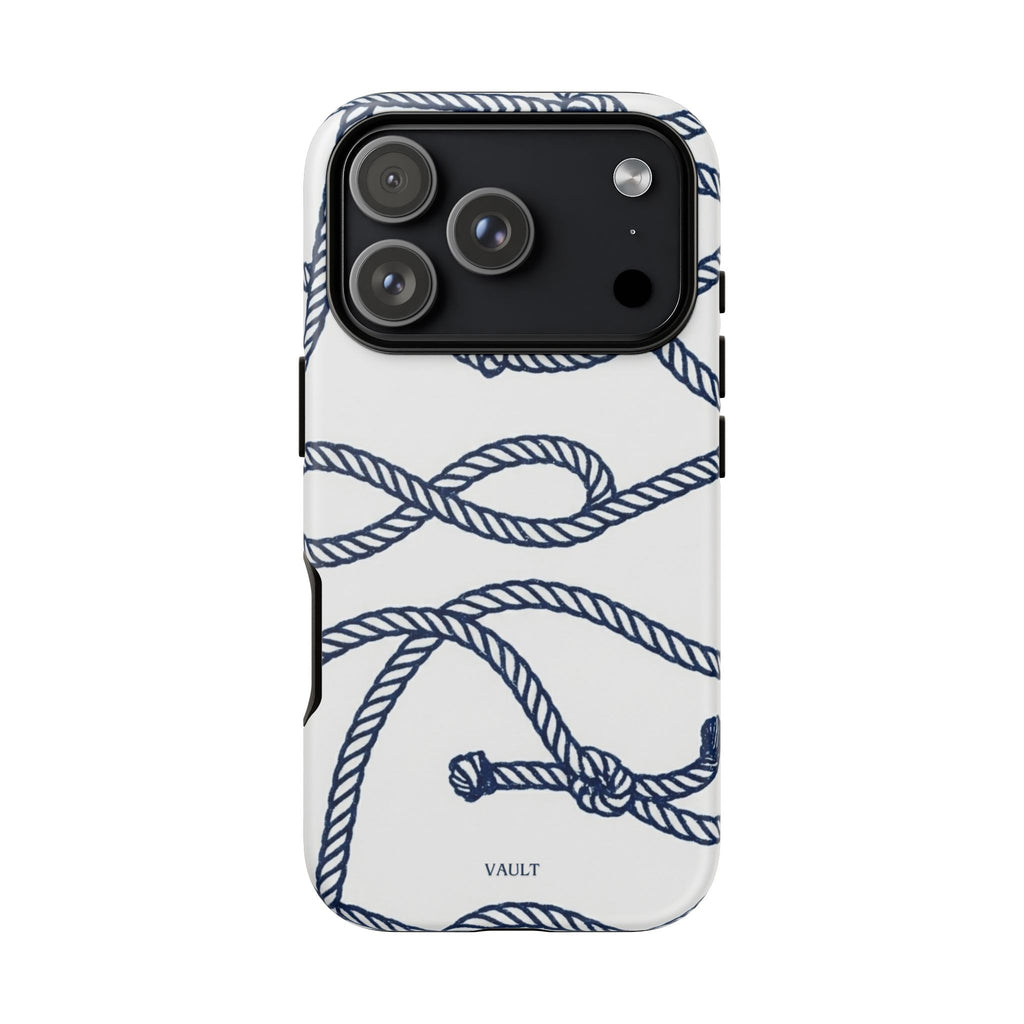 Nautical Rope Tough Case — Protective Phone Cover with Navy Knot Design