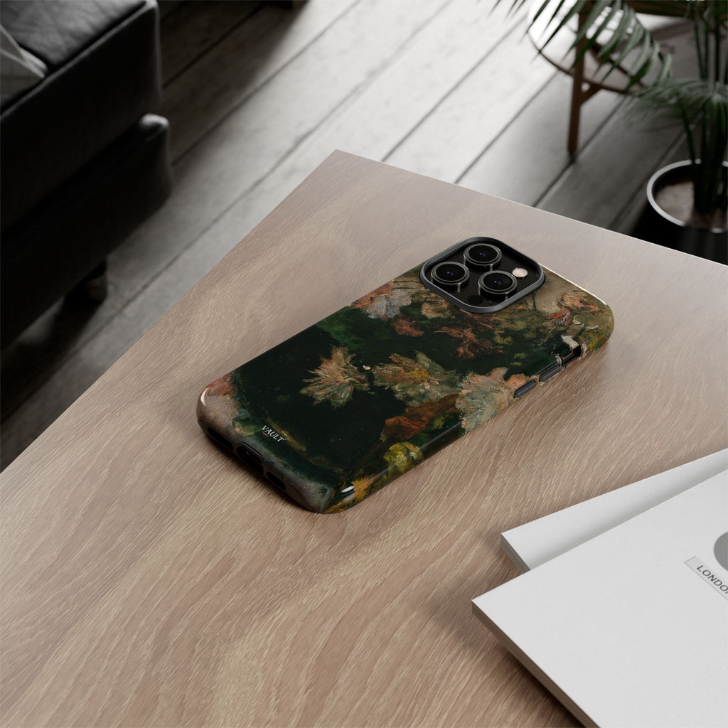 Floral Painterly Tough Phone Case — Vintage Autumn Leaves Phone Cover