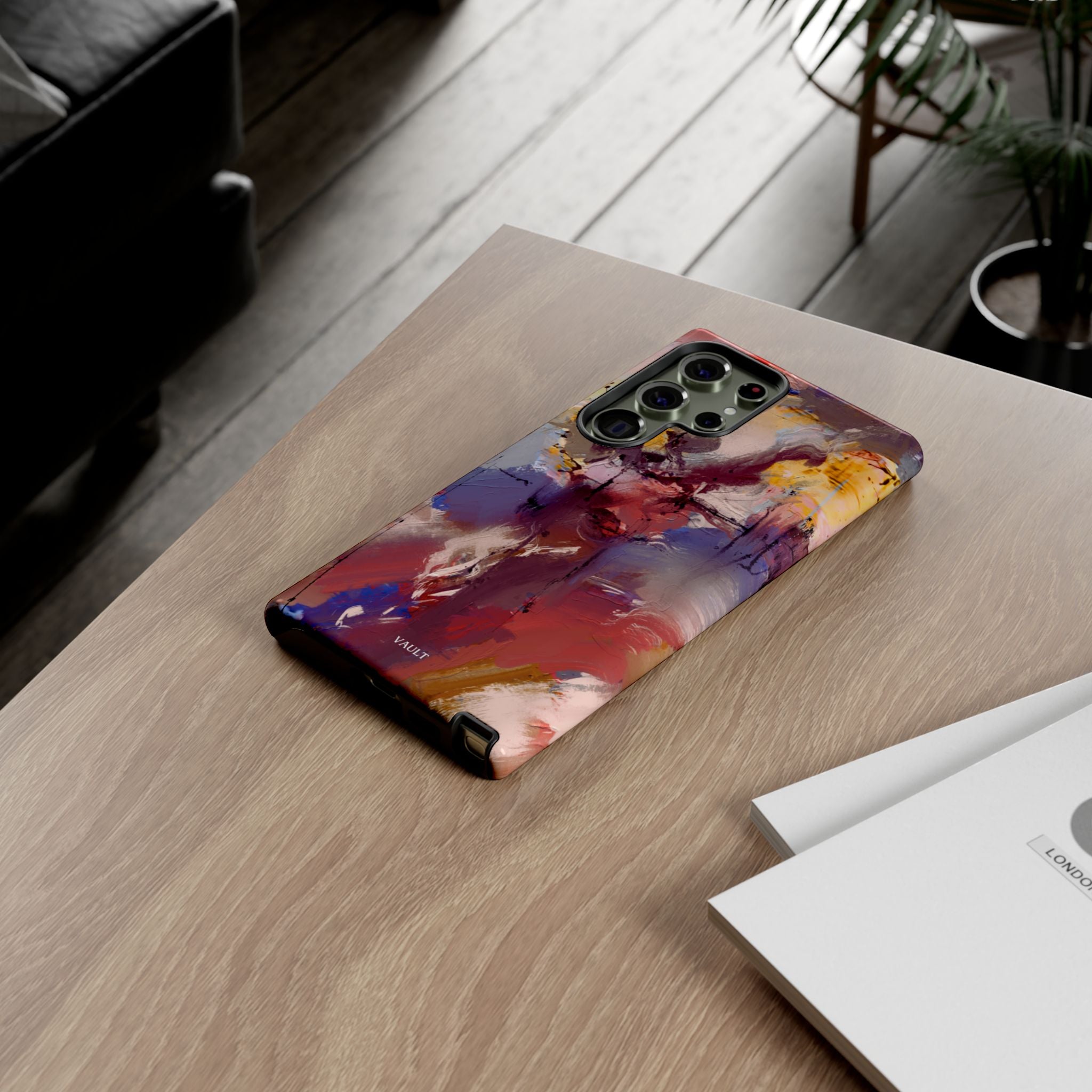 Abstract Brushstroke Tough Phone Case — Colorful Protective iPhone Cover