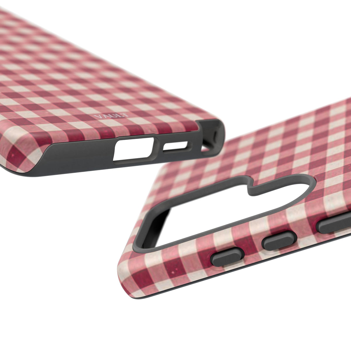 Gingham Phone Case — Red Plaid Tough Case